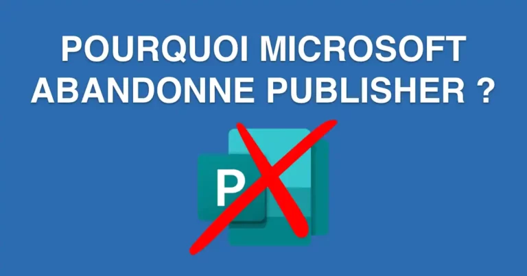 pourquoi microsoft abandonne publisher