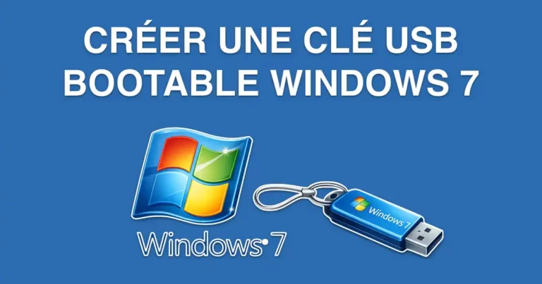 comment creer cle bootable usb pour windows 7