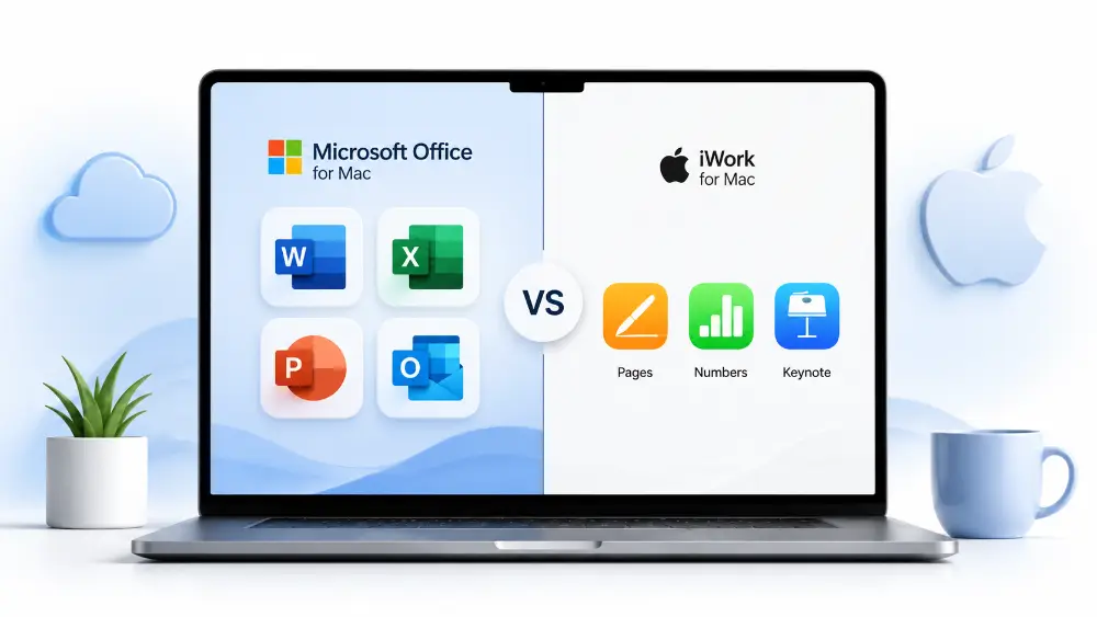 suite office vs apple iwork comparaison