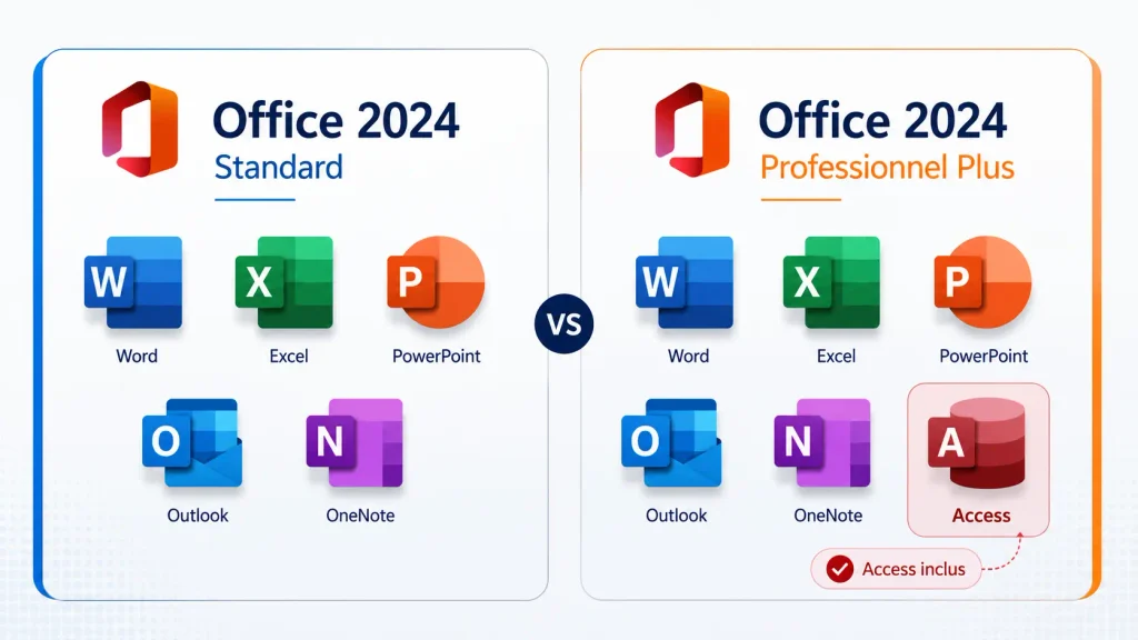 office 2024 standard vs pro